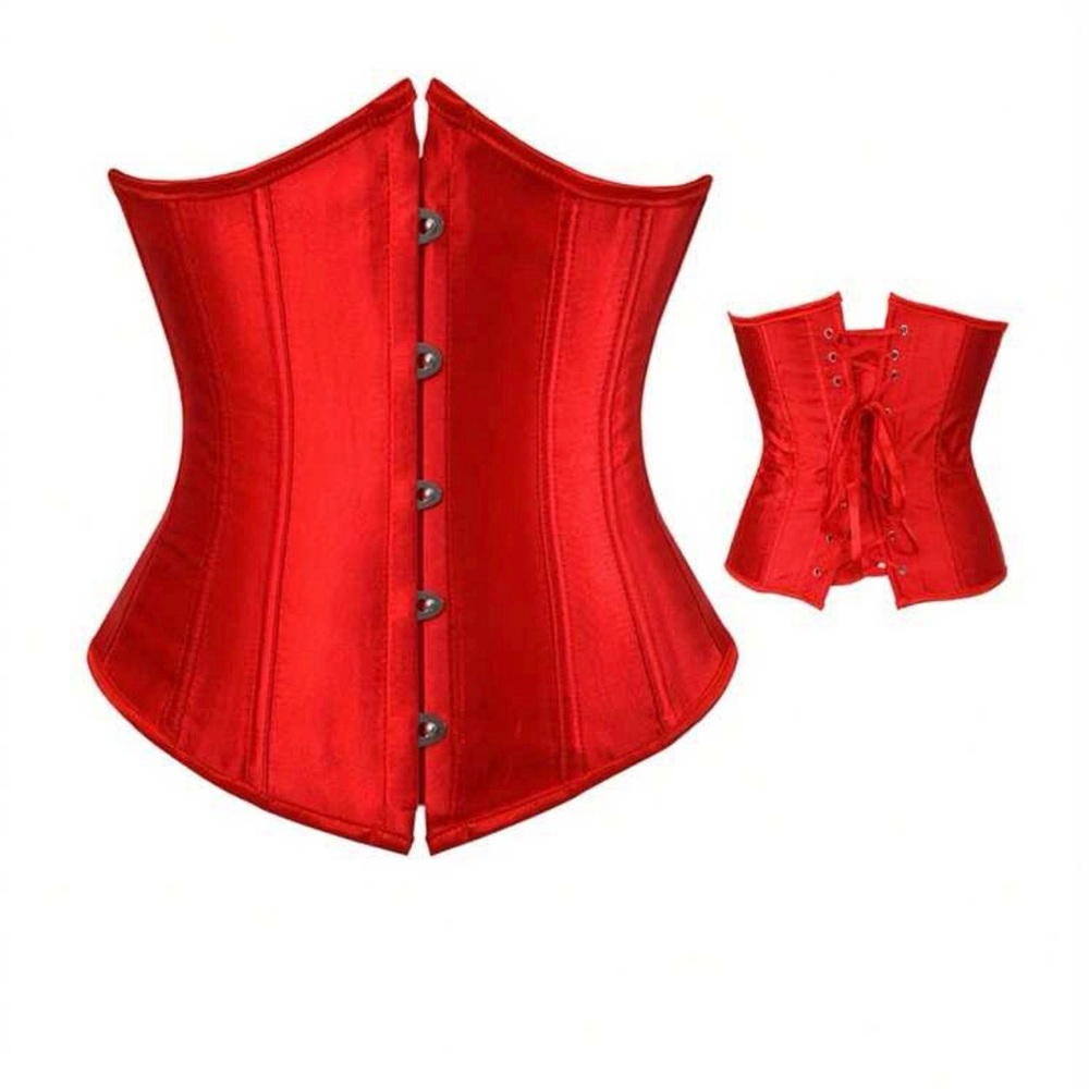 SHEIN Red Under-Bust Corset